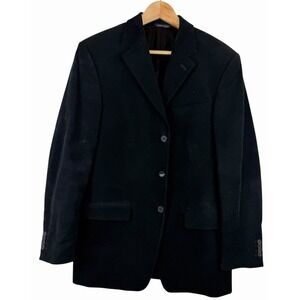 Banana Republic Corduroy Blazer 38R Black Three-Button Sport Coat Jacket *SEE